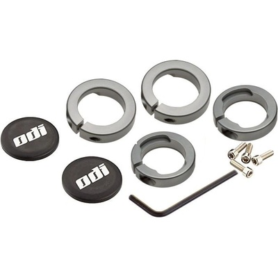ODI GRIPS Set Lock Jaw Clamps w/Snap Caps - Gray
