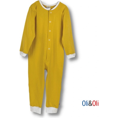 Detské pyžamo overal Oli&Oli žltá