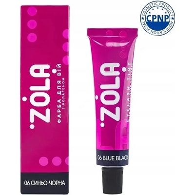 Zola barva na obočí s kolagenem 06 Blue Black modro-černá 15 ml – Zboží Dáma