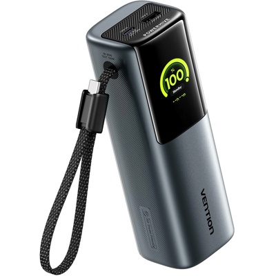 Vention Powerhive Power Bank 20000mAh 165W TFT дисплей, сив (FKFH0)