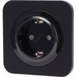 Aigostar - стенна розетка с рамка SCHUKO 250V/16A, черна (AI2773A)
