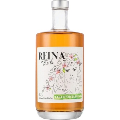 LIQ REINA jablečný likér 22% 0,7 l (holá láhev)