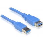 Delock USB 5 Gbps Type-A мъжки/женски удължител 1 м син 82538 (82538)
