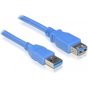Delock USB 5 Gbps Type-A мъжки/женски удължител 1 м син 82538 (82538)