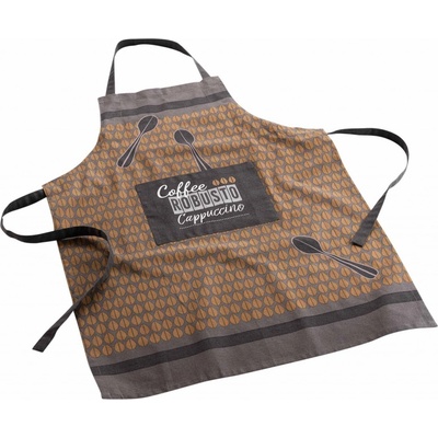 Douceur d'intérieur Kuchyňská zástěra s kapsou CAPPUCCINO 100% bavlna velikost