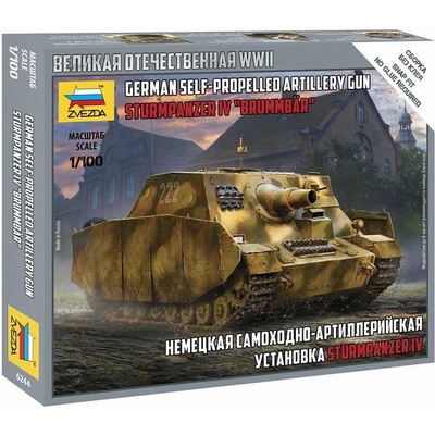 Zvezda Sd.Kfz.166 Sturmpanzer IV Brummbär Snap Kit 6244 1:100