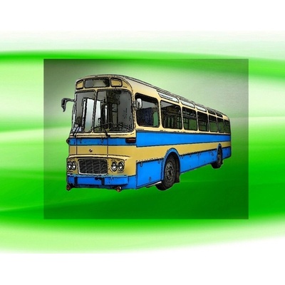 autobus KAROSA ŠL11 DTF nažehlovačka 24x16 cm