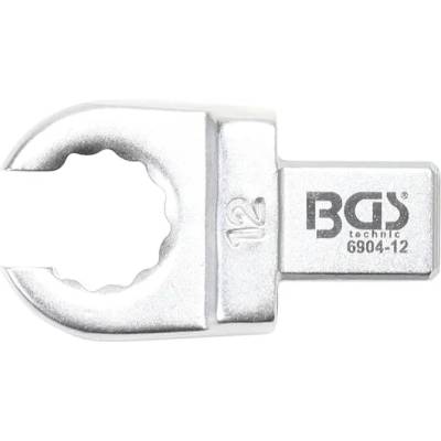 BGS Technic Otevřený očkový klíč 12 mm, nástrčný s upínáním 9 x 12 mm BGS 6904-12