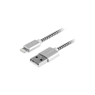GoGEN LIGHTN200MM24 USB / lightning, opletený, 2m, stříbrný