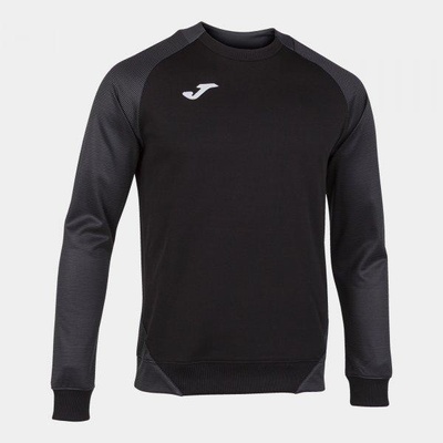 Joma mikina ESSENTIAL II sweatshirt black-ANTHRACITE