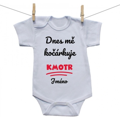 Boodyy Body s krátkým rukávem Dnes mě kočárkuje kmotr
