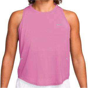 Nike Дамски потник с широка презрамка Nike Women's Swift Breathe Running Tank Top - Light Magenta / Photon Dust / Reflective Silver - размер XL (916-7167-0115)