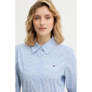 Tommy Hilfiger риза дамска от памук с еластан (WW0WW47169) - answear - 166,23 лв