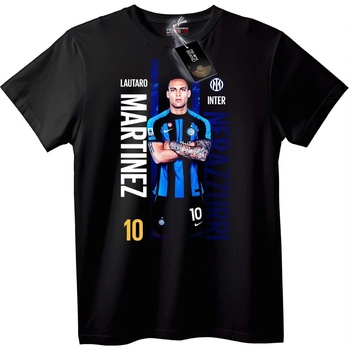 NOONEBRAND Тениска Лаутаро Мартинес Интер 10 - 4XL, Black