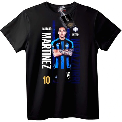 NOONEBRAND Тениска Лаутаро Мартинес Интер 10 - 4XL, Black