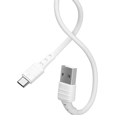 REMAX Кабел Remax Zeron, USB-C, 1m, 2.4A, бял (RC-179a white)