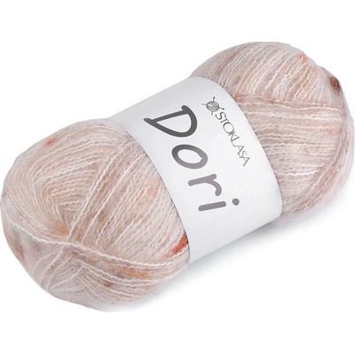 Pletací mohérová příze s nopky Dori 100 g Varianta: 1 (F004) béžová světlá, Balení: 1 ks 57863/147367/267082
