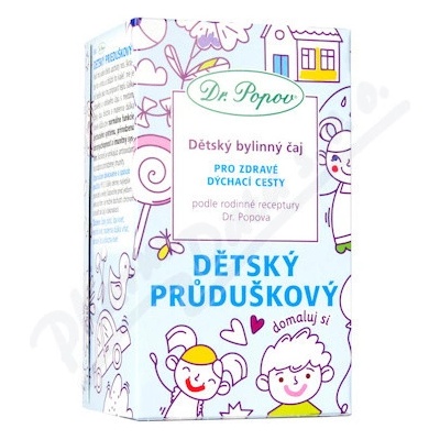 Dr.Popov Dětský bylin.čaj-Dětský průdušk. 20 x 1.5g
