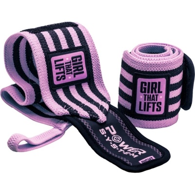 Power System Wrist Wraps Girl That Lifts - Pink [2 бр. ] Розов