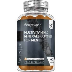 WeightWorld Multivitamin & Minerals Gummies For Men, 90 желирани таблетки, Weight World (128381 WW)