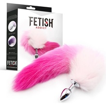 Fetish Addict Butt Plug Fox Tail Size S Pink/White