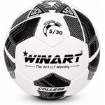 Winart Футболна топка от изкуствена кожа, размер 5 winart college white/black