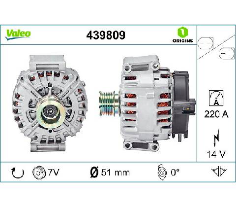 Alternátor VALEO 439809