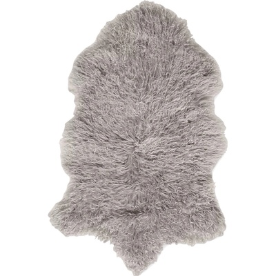 Esbeco Dekorační kožešina Tibet, pravá ovčí kůže, 100 × 70 cm, světle šedá FA11001301TLG