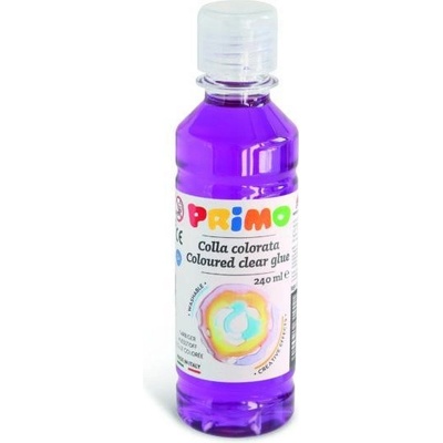 PRIMO Barevné čiré lepidlo na vodní bázi 240 ml - fialová