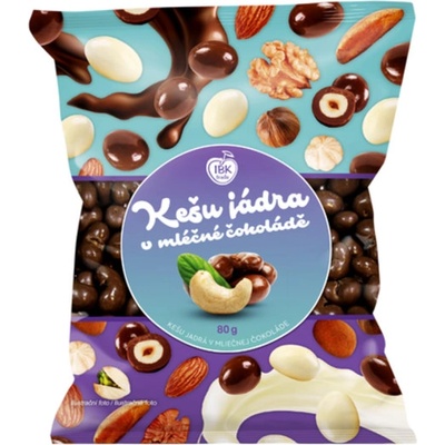 IBK trade Kešu jádra v mléčné čokoládě 80 g