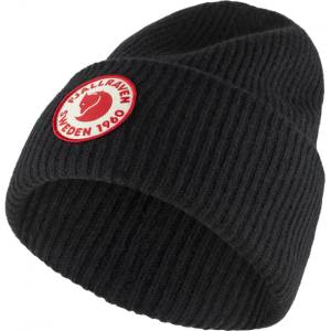 Fjällräven Зимна шапка (beanie) Fjällräven 1960 Logo Hat Beanie - Black - размер One Size (204-6599-0111)