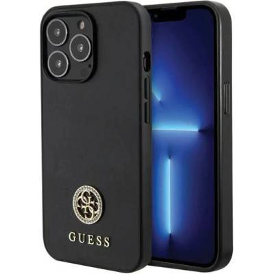 GUESS Калъф Guess Strass Metal Logo iPhone 13 Pro 6.1" - черен (3666339150662)