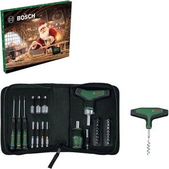 BOSCH 1600A0349X Adventný kalendár s ručným náradím 33 ks