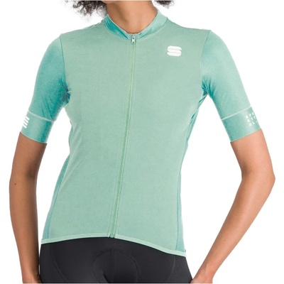 Sportful Дамска фланелка с къс ръкав за колоездене Sportful Women's SRK Jersey Cycling jersey - Lichen Green - размер XXL (156-2555-0216)
