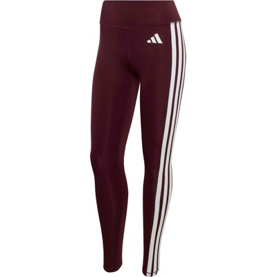 Dámske legíny adidas OPTIME ESSENTIALS 3 STRIPE VínováBiela