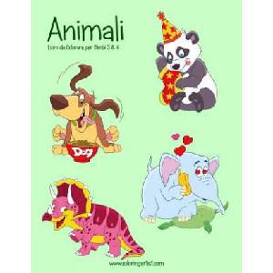 Animali Libro da Colorare per Bimbi 3 & 4 | Nick Snels (ISBN: 9781983628399)