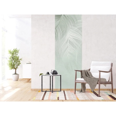 AG design FTNVL-3727 vliesová fototapeta Green Feather rozměry 90 x 270 cm