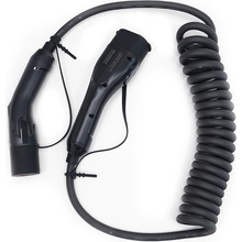 Sectron 11kW nabíjecí kabel elektromobilu Type 2 Type 2 400V 3×16A 7m spirálový