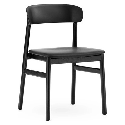 Normann Copenhagen Herit Chair Spectrum Leather čierna / čierna dub
