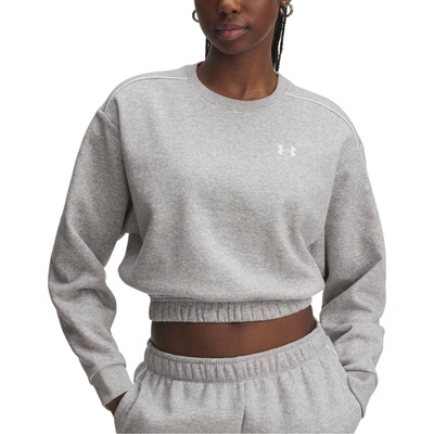 Under Armour Rival Fleece Piped Crew W 6007035-011 sivá
