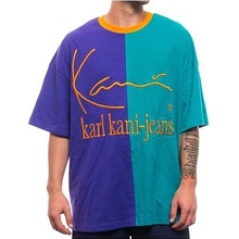 Karl Kani KKJ Block Boxy Tee Petrol/ Purple