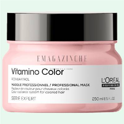 L'Oreal Professionnel Маска грижа за боядисана коса 250 мл. Serie Expert Vitamino Color Resveratrol Mask (093474636976058)