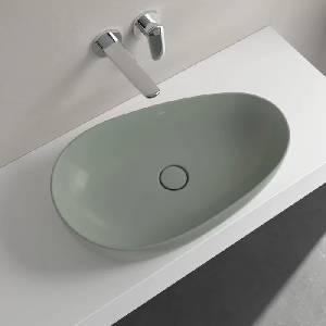 Villeroy & Boch Мивка за плот Villeroy&Boch Antao TitanCeram Morning Green CeramicPlus, 65x40 см (4A7465R8)