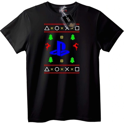 NOONEBRAND Коледна Тениска PlayStation - L, Black