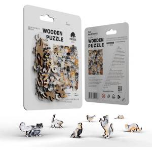 PIECEZZ Дървен пъзел Piecezz Puzzle Mini 40 котка (P1323)