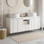vidaXL Комплект шкафове за баня 3 бр. Бял гланц 49, 5 x 44, 5 x 66 см (3405721)