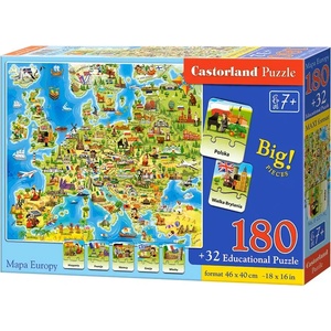 Castorland - Puzzle Map of Europe III - 180 piese