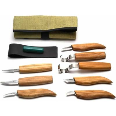 Řezbářský set BeaverCraft S08 Wood Carving Set - 8 typů nožů