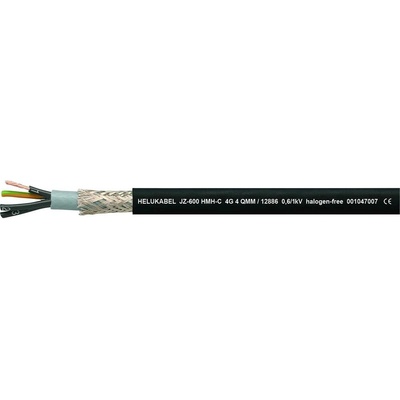 Helu JZ-600 HMH-C 12865-1000 riadiaci kábel 4 G 1 mm² 1000m čierna