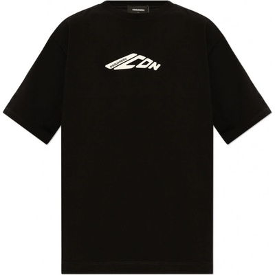 DSQUARED2 Logo Icon Black tričko černá